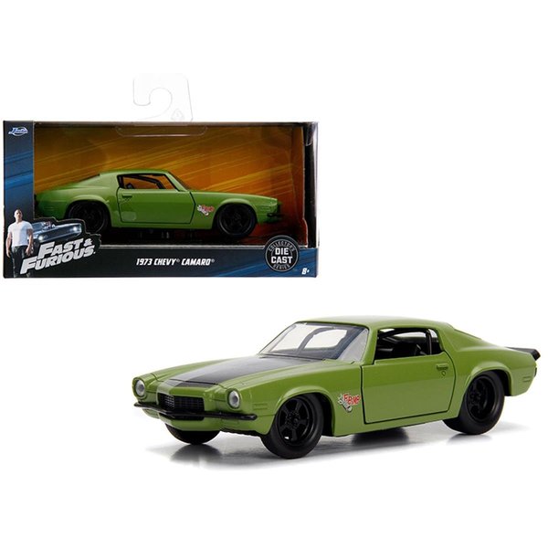 Jada Doms 1973 Chevrolet Camaro F-Bomb Green Fast & Furious Movie 1-32 Diecast Model Car 99521